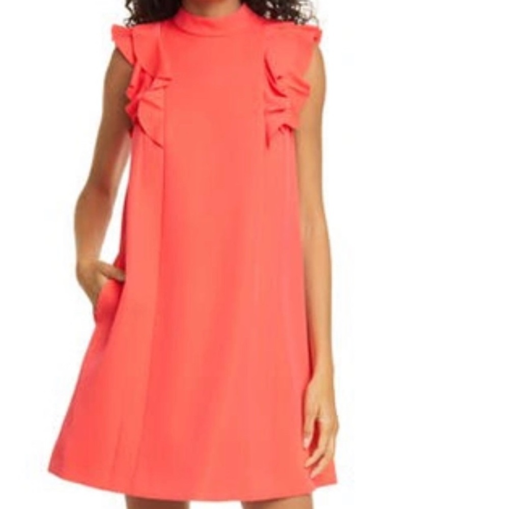 Ted Baker Ruffle Swing Mini Dress L